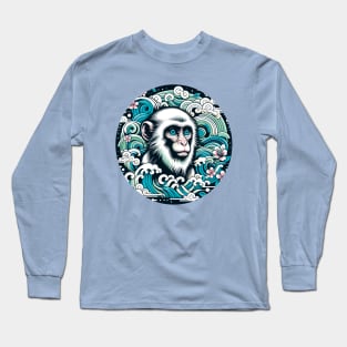 Japanese style monkey Long Sleeve T-Shirt